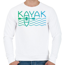 PRINTFASHION Kayak - színes - Férfi pulóver - Fehér