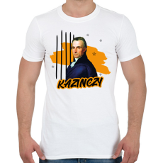 PRINTFASHION Kazinczy Ferenc - Férfi póló - Fehér