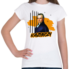 PRINTFASHION Kazinczy Ferenc - Női póló - Fehér