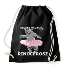 PRINTFASHION kecses, mint egy rinocérosz - Sportzsák, Tornazsák - Fekete tornazsák