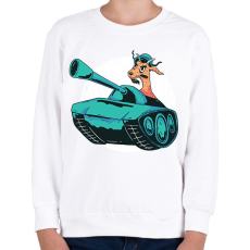 PRINTFASHION Kecske tankban - Gyerek pulóver - Fehér