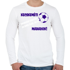 PRINTFASHION Kecskeméti drukker - Férfi hosszú ujjú póló - Fehér