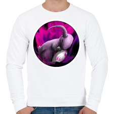 PRINTFASHION Kecskenyúl koponyával  - Férfi pulóver - Fehér férfi pulóver, kardigán