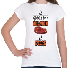 PRINTFASHION Kedvenc állatom - Női póló - Fehér