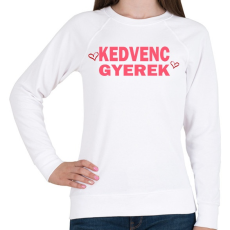 PRINTFASHION Kedvenc gyerek! - Női pulóver - Fehér