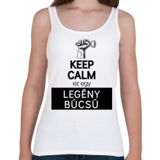 PRINTFASHION Keep calm ez egy legénybúcsú - Női atléta - Fehér