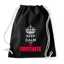 PRINTFASHION Keep Calm Fortnite - Sportzsák, Tornazsák - Fekete tornazsák