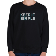 PRINTFASHION Keep it simple - Gyerek pulóver - Fekete gyerek pulóver, kardigán