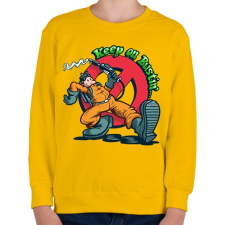 PRINTFASHION keep on bustin.. - Gyerek pulóver - Sárga gyerek pulóver, kardigán