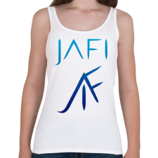 PRINTFASHION kék jafi - Női atléta - Fehér női trikó