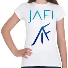 PRINTFASHION kék jafi - Női póló - Fehér női póló