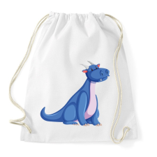 PRINTFASHION Kék sárkány - Sportzsák, Tornazsák - Fehér tornazsák