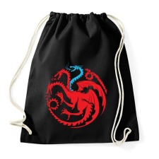 PRINTFASHION Kék sárkány - Sportzsák, Tornazsák - Fekete tornazsák
