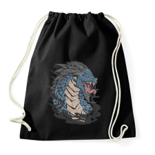PRINTFASHION Kék sárkány - Sportzsák, Tornazsák - Fekete tornazsák