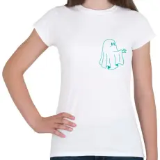 PRINTFASHION Kék szellem - Női póló - Fehér