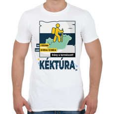 PRINTFASHION Kéktúra - Férfi póló - Fehér