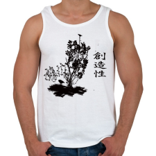 PRINTFASHION keleti6 - Férfi atléta - Fehér atléta, trikó