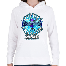 PRINTFASHION Kelthu Zad - Női kapucnis pulóver - Fehér női pulóver, kardigán