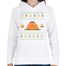 PRINTFASHION Kempinges csúnya pulcsi - Női kapucnis pulóver - Fehér