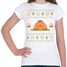 PRINTFASHION Kempinges csúnya pulcsi - Női póló - Fehér