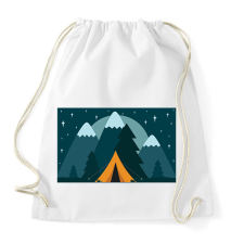 PRINTFASHION Kempingezés - Sportzsák, Tornazsák - Fehér tornazsák