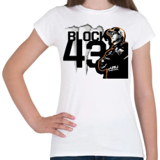 PRINTFASHION Ken Block narancs - Női póló - Fehér