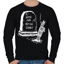 PRINTFASHION Kéne már egy kis szünet - Férfi pulóver - Fekete férfi pulóver, kardigán