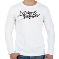 PRINTFASHION kengan ashura logo - Férfi hosszú ujjú póló - Fehér férfi póló