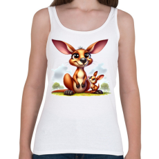 PRINTFASHION Kenguru mama és a babája - Női atléta - Fehér