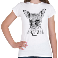 PRINTFASHION Kenguru - Női póló - Fehér női póló