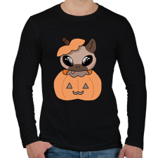 PRINTFASHION Kenny, a capybara tökben - Férfi hosszú ujjú póló - Fekete férfi póló