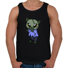 PRINTFASHION Kenny, a capybara zombi jelmezben - Férfi atléta - Fekete atléta, trikó