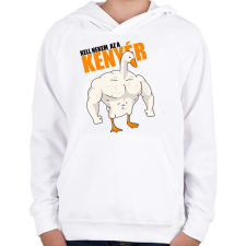 PRINTFASHION Kenyér - Gyerek kapucnis pulóver - Fehér gyerek pulóver, kardigán