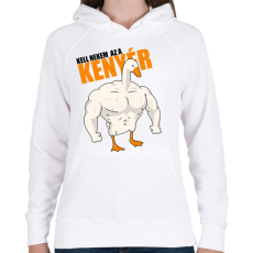 PRINTFASHION Kenyér - Női kapucnis pulóver - Fehér