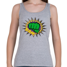 PRINTFASHION Képregényes ököl - Női atléta - Sport szürke