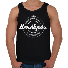 PRINTFASHION kerekpar-white - Férfi atléta - Fekete atléta, trikó