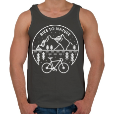 PRINTFASHION Kerékpározz - Férfi atléta - Sötétszürke