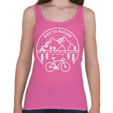 PRINTFASHION Kerékpározz - Női atléta - Rózsaszín női trikó