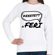 PRINTFASHION KERESETT A FERI - Női pulóver - Fehér