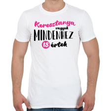 PRINTFASHION Keresztanya vagyok - fekete - Férfi póló - Fehér férfi póló