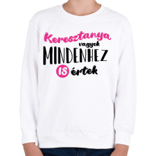 PRINTFASHION Keresztanya vagyok - fekete - Gyerek pulóver - Fehér gyerek pulóver, kardigán