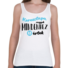 PRINTFASHION Keresztapa vagyok - fekete - Női atléta - Fehér