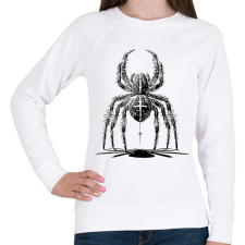 PRINTFASHION keresztespók - Női pulóver - Fehér női pulóver, kardigán