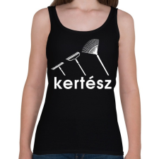 PRINTFASHION Kertész - Női atléta - Fekete női trikó