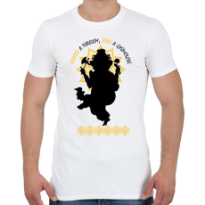 PRINTFASHION Keserű a türelem - Férfi póló - Fehér