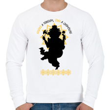 PRINTFASHION Keserű a türelem - Férfi pulóver - Fehér férfi pulóver, kardigán