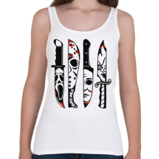 PRINTFASHION Késes gyilkosok - Női atléta - Fehér