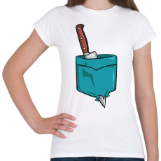 PRINTFASHION Késes zseb - Női póló - Fehér