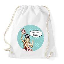 PRINTFASHION Kész, vége, megvan! - Sportzsák, Tornazsák - Fehér tornazsák