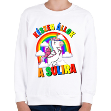 PRINTFASHION Készen állok a sulira - Gyerek pulóver - Fehér gyerek pulóver, kardigán